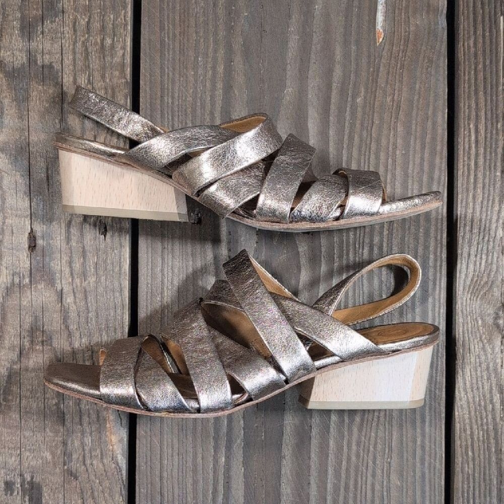 COCLICO Bronze Strappy Sandals 39 - Picture 4 of 11